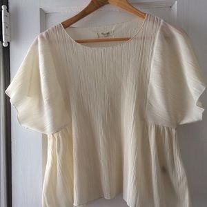 Blouse, off white, Size M, Madewell,